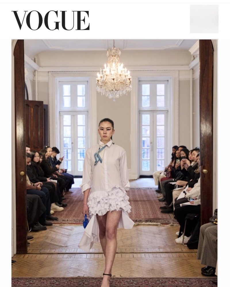 Runway hairstyle published in Vogue Portugal