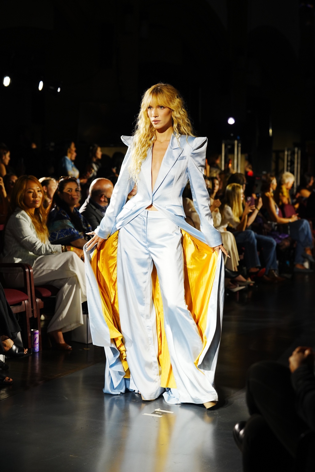 Full runway hair look featured in Grazia
